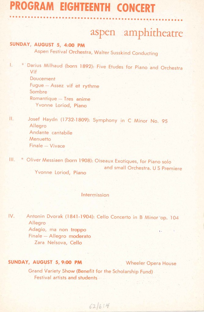 Messiaen Program Page